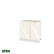 Долен модул за ъгъл с врата и рафт БФ-Крийм гланц-11-42