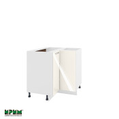 Долен модул ъглов с две врати и рафт БФ-Крийм гланц-11-61