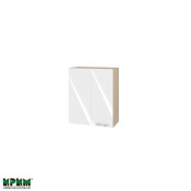 Горен модул за ъгъл с врата и рафт МФ-Бяло гланц-05-17