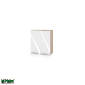 Горен модул с две врати за аспиратор МФ-Бяло гланц-05-13