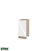 Долен модул с врата и рафт МФ-Бяло гланц-05-21