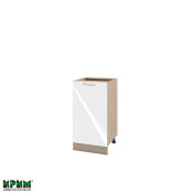 Долен модул с врата и рафт МФ-Бяло гланц-05-28