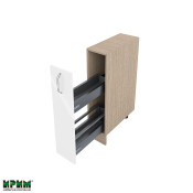 Долен модул бутилиера с плавно затваряне МФ-Бяло гланц-05-58