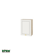 Горен модул с врата и рафт АРФ-Бяло мат-09-18