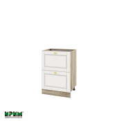 Долен модул с две чекмеджета АРФ-Бяло мат-09-44