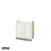 Долен модул за бордова мивка с две врати АРФ-Бяло мат-09-30