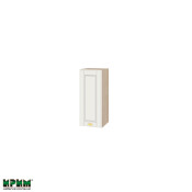 Горен модул с врата и рафт МФ-Бяло мат-09-1