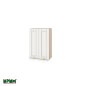 Горен модул с две врати и два рафта за аспиратор МФ-Бяло мат-09-117