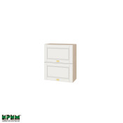 Горен модул с две хоризонтални врати МФ-Бяло мат-09-11