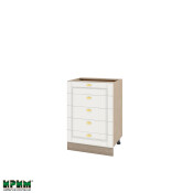 Долен модул с пет чекмеджета МФ-Бяло мат-09-29