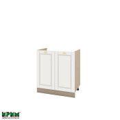 Долен модул за бордова мивка с две врати МФ-Бяло мат-09-30