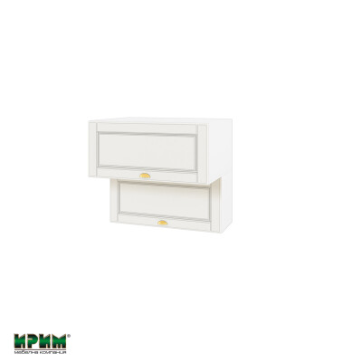 Горен модул с две хоризонтални врати БФ-Бяло мат-09-107