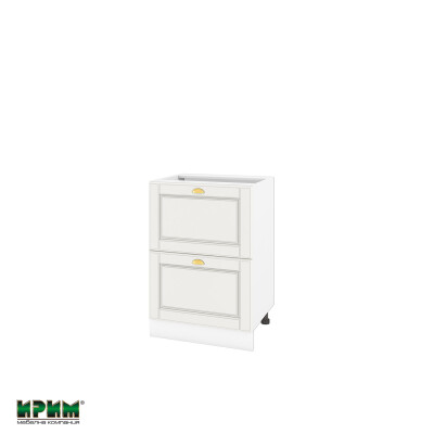 Долен модул с две чекмеджета БФ-Бяло мат-09-44