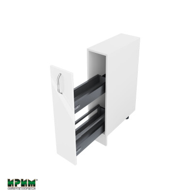 Долен модул бутилиера с плавно затваряне БФ-Бяло гланц-05-58