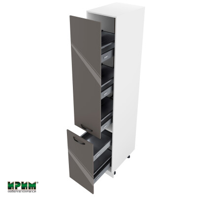 Колонен модул бутилиера с две врати БФ-Антрацит гланц-05-65