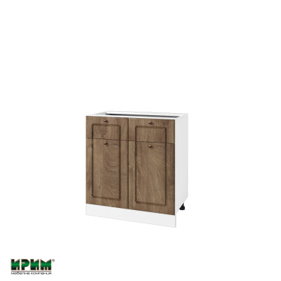 Долен модул с 2 чекмеджета,2 врати и рафт БФ-Дъб натурал-06-26