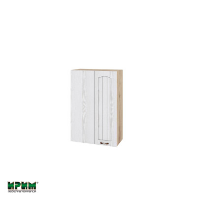 Горен модул за ъгъл с врата и рафт АРФ-Бяло фладер-04-172 (ляв)