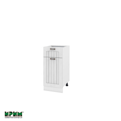 Долен модул с чекмедже,врата и рафт БФ-Бяло фладер-04-74 (ляв)