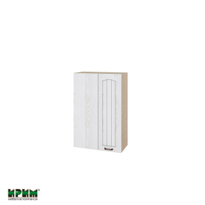 Горен модул за ъгъл с врата и рафт МФ-Бяло фладер-04-172 (ляв)