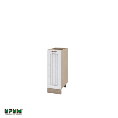 Долен модул с врата и рафт МФ-Бяло фладер-04-70 (ляв)