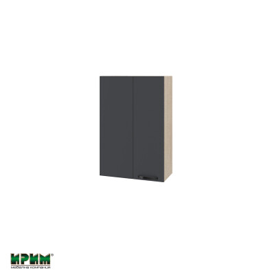 Горен модул за ъгъл с врата и рафт МФ-Карбон мат-11-122