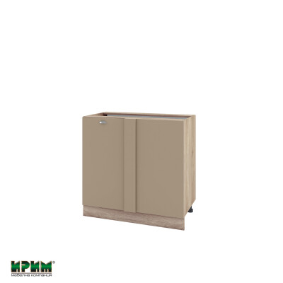 Долен модул за ъгъл с врата и рафт АРФ-Капучино мат-11-42