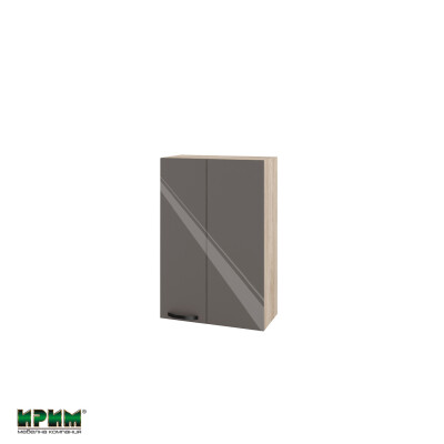 Горен модул за ъгъл с врата и рафт АРФ-Антрацит гланц-05-122