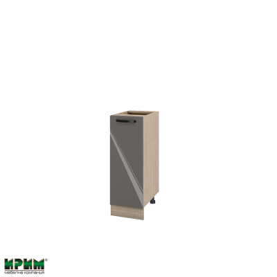 Долен модул с врата и рафт МФ-Антрацит гланц-05-20