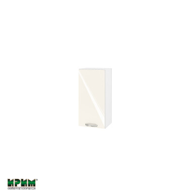 Горен модул с врата и рафт БФ-Крийм гланц-11-16