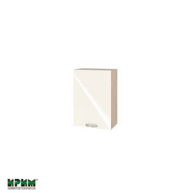 Горен модул с врата и рафт МФ-Крийм гланц-11-18