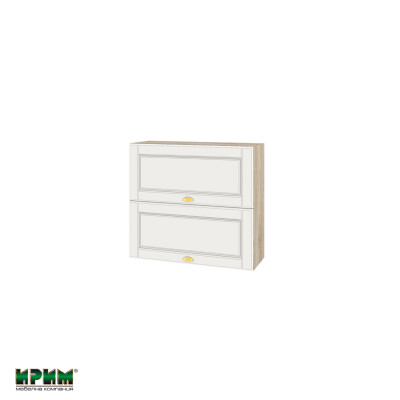 Горен модул с две хоризонтални врати АРФ-Бяло мат-09-12