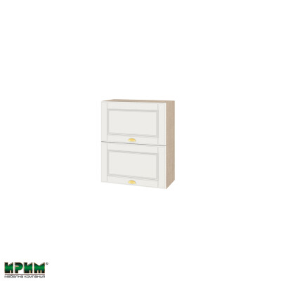 Горен модул с две хоризонтални врати МФ-Бяло мат-09-11