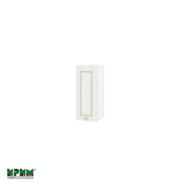 Горен модул с врата и рафт БФ-Бяло мат-09-1