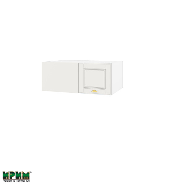 Горен модул за ъгъл с една врата БФ-Бяло мат-09-113