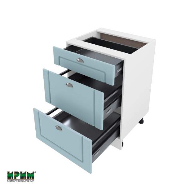 Долен модул с три чекмеджета БФ-Деним мат-06-54