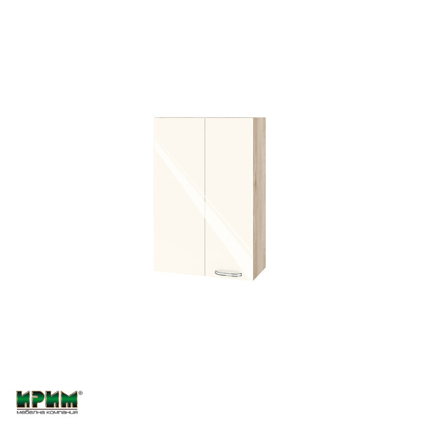 Горен модул за ъгъл с врата и рафт АРФ-Крийм гланц-06-122