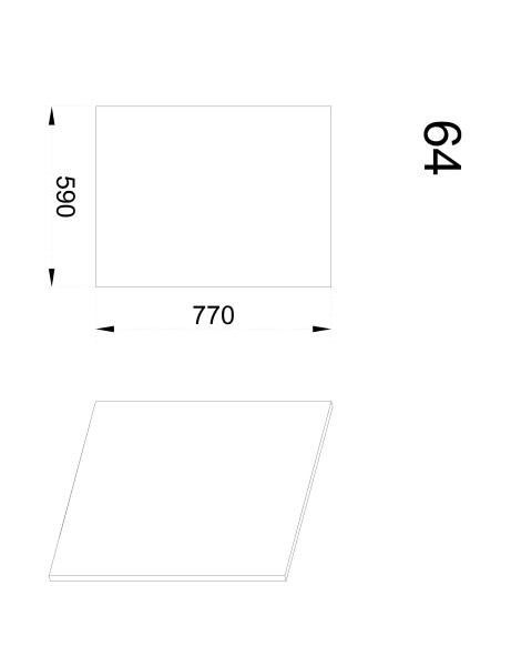 Краен панел Ф-Бяло гланц-06-64