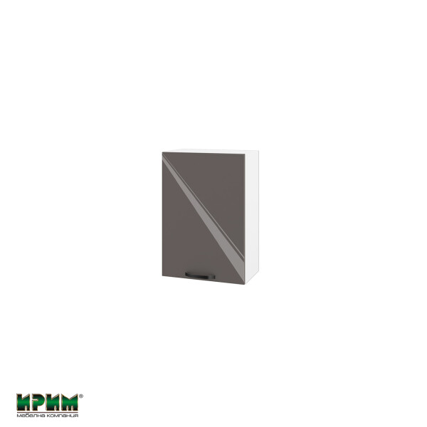 Горен модул с врата и рафт БФ-Антрацит гланц-05-18