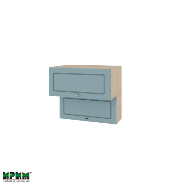 Горен модул с две хоризонтални врати МФ-Деним мат-06-107