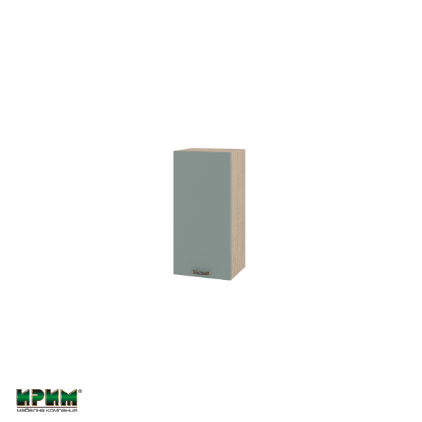 Горен модул с врата и рафт МФ-Олив мат-11-16