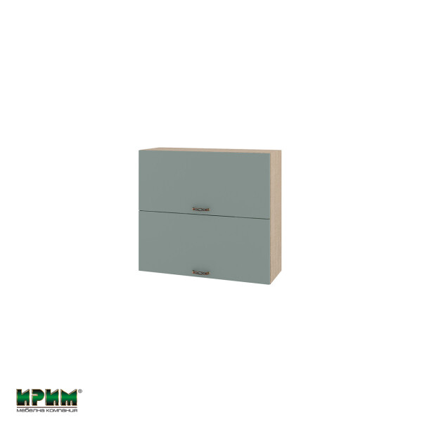 Горен модул с две хоризонтални врати МФ-Олив мат-11-12