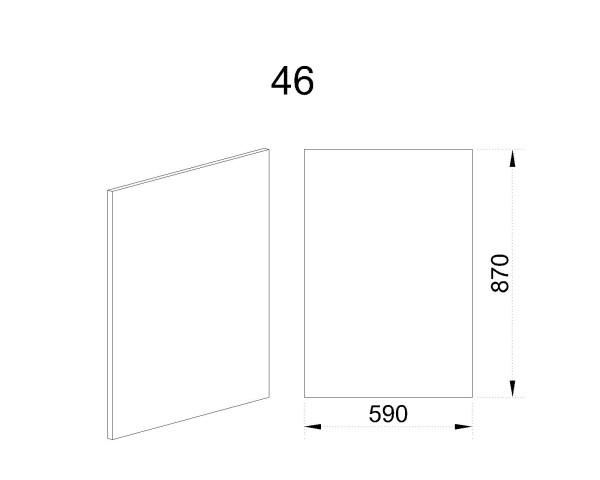 Краен панел Ф-Карбон мат-11-46