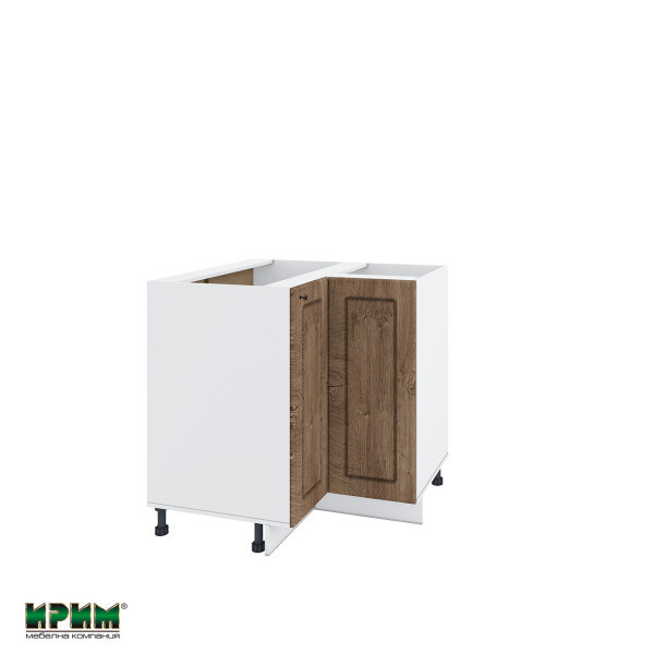 Долен модул ъглов с две врати и рафт БФ-Дъб натурал-06-61