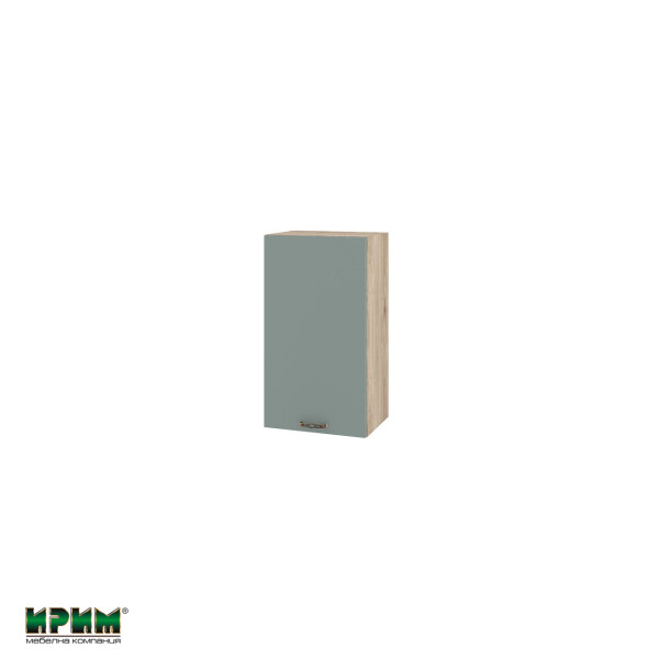 Горен модул с врата и рафт АРФ-Олив мат-11-2