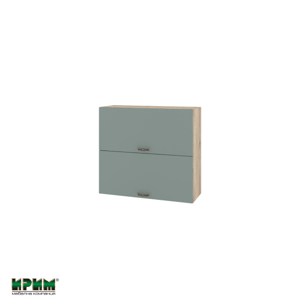 Горен модул с две хоризонтални врати АРФ-Олив мат-11-12