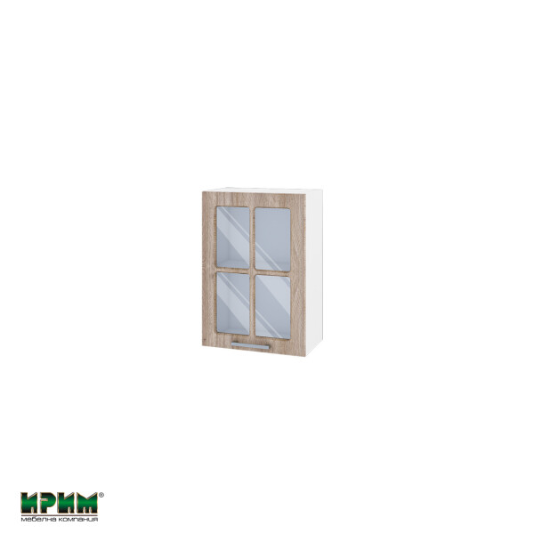 Горен модул с витринна врата и рафт БФ-Сонома-02-118