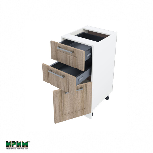 Долен модул с две чекмеджета и врата с плавно затваряне БФ-Сонома-02-53 (десен)