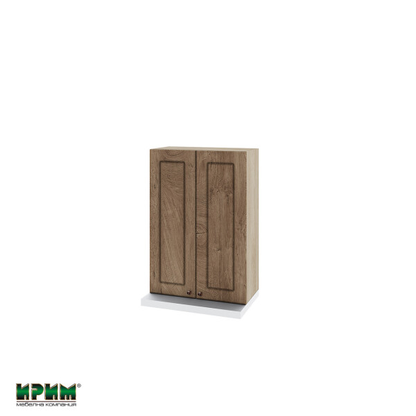 Горен модул с две врати и два рафта за аспиратор АРФ-Дъб натурал-06-117