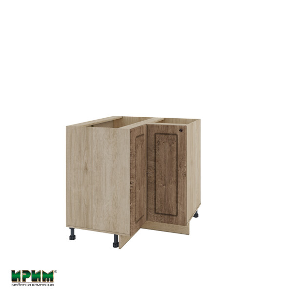 Долен модул ъглов с две врати и рафт АРФ-Дъб натурал-06-61