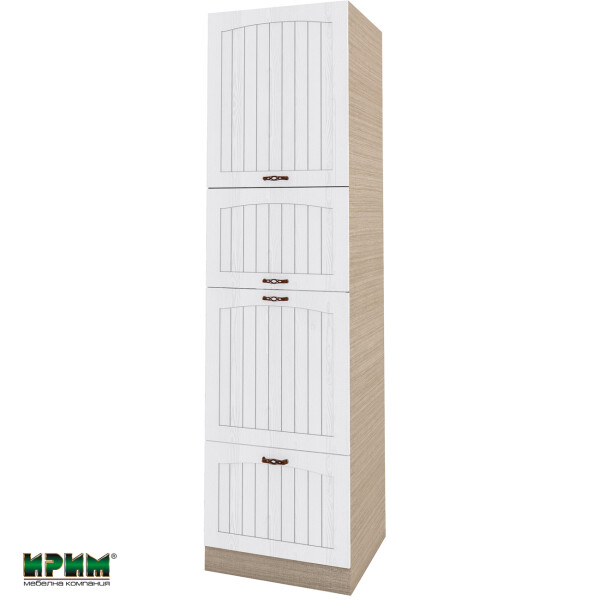 Колонен модул четири врати МФ-Бяло фладер-04-98 (ляв)